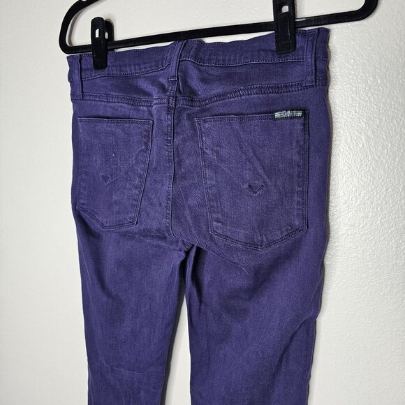 Hudson Size 29 Purple Krista Ankle Super Skinny Jeans Mid Rise Stretch - Picture 6 of 9